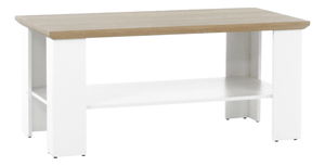 Konferenční stolek Leoras MZ17 (bílá + dub grand)