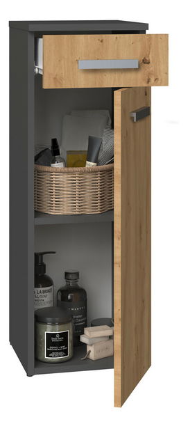 Koupelnová skříňka Neltossa 17 (antracit + dub artisan)