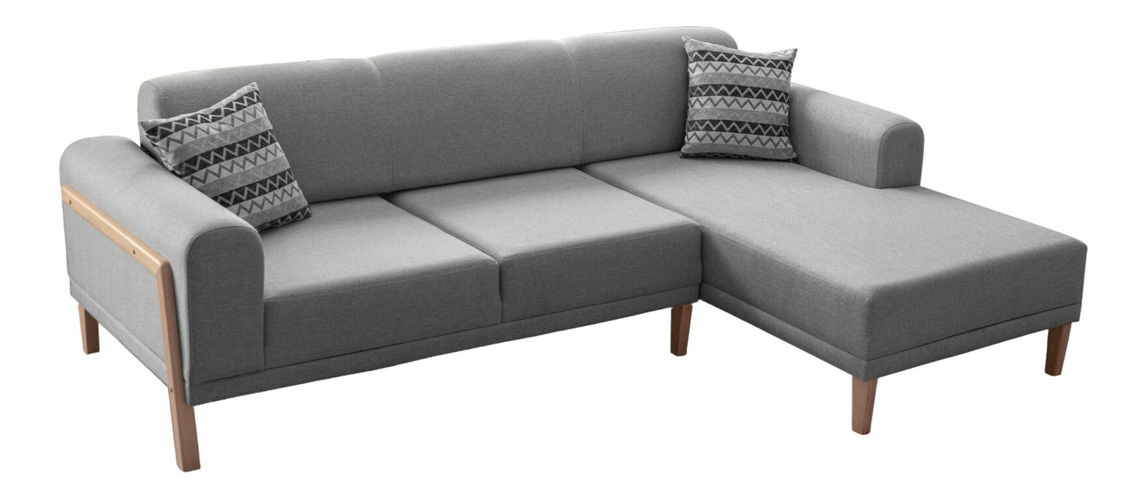 Rohová sedačka Lattino (šedá) (P)