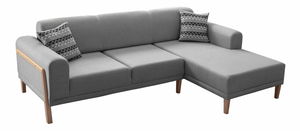 Rohová sedačka Lattino (krémová) (L)