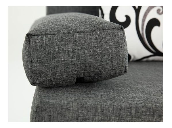 Pohovka s taburetem Dorien (šedá)