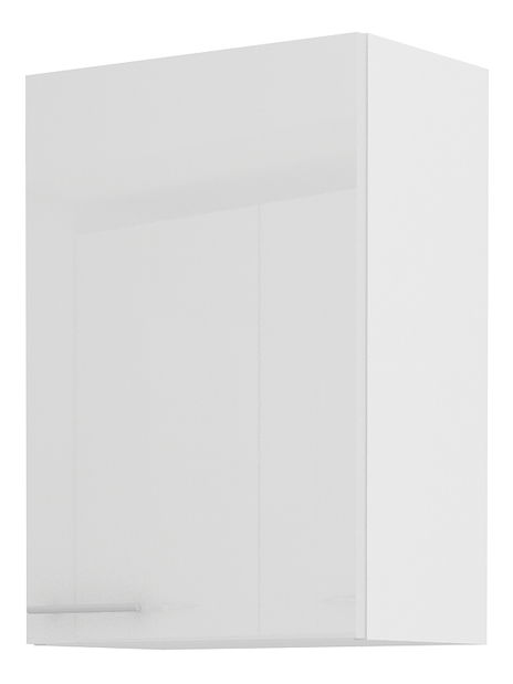 Horní kuchyňská skříňka Lavera 50 G 72 1F (bílá + lesk bílý)