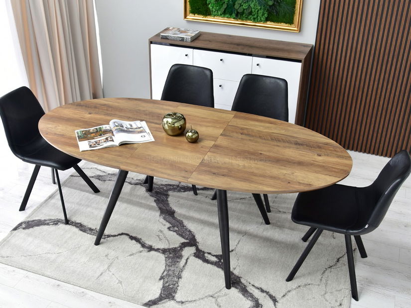 Jídelní stůl Lisbon (ořech + černá)