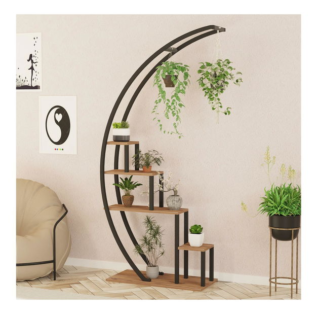 Regál Gardenia (atlantická borovice + černá)