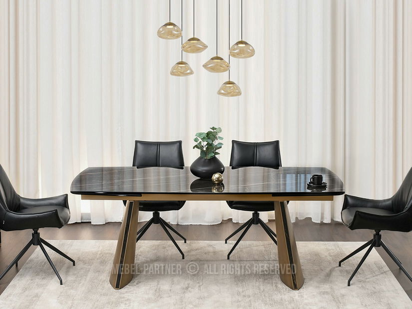 Jídelní stůl Ganamos (černá)