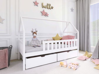 Dětská postel Joelli (bílá)