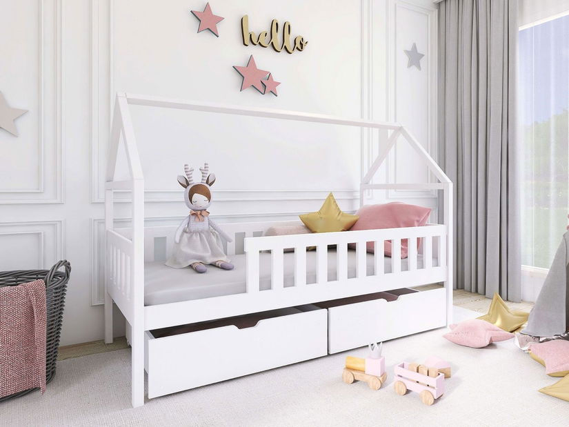 Dětská postel Joelli (bílá)