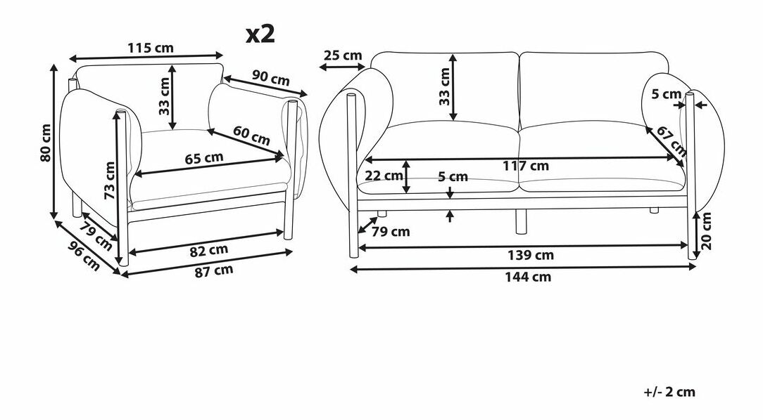 Zahradní sestava Ender (světle šedá)