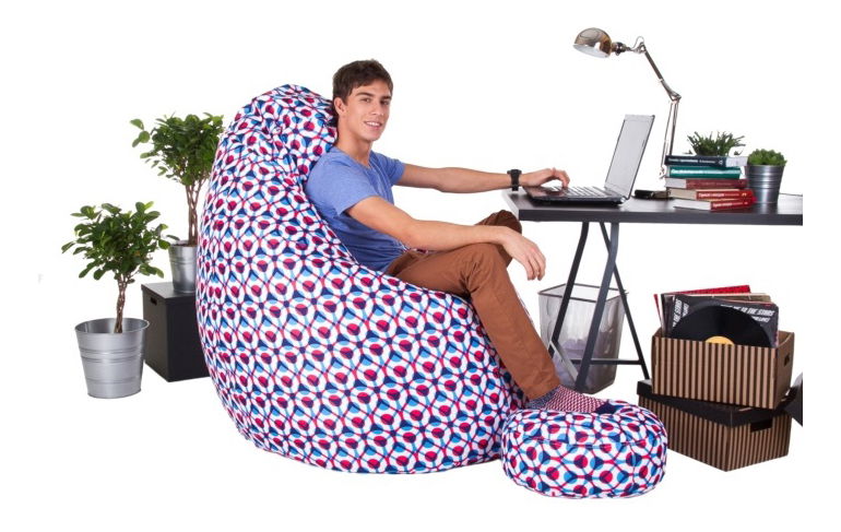 Sedací vak Kizzy XXXL (podnožka ZADARMO) (TD 115)