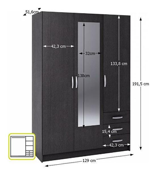 Šatní skříň Sarin 400824