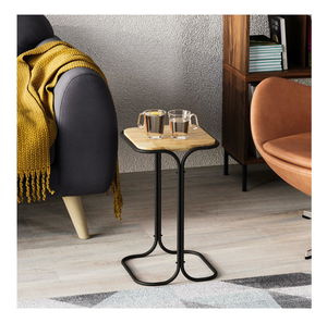 Konferenční stolek Museli 2 (černá + přírodní)