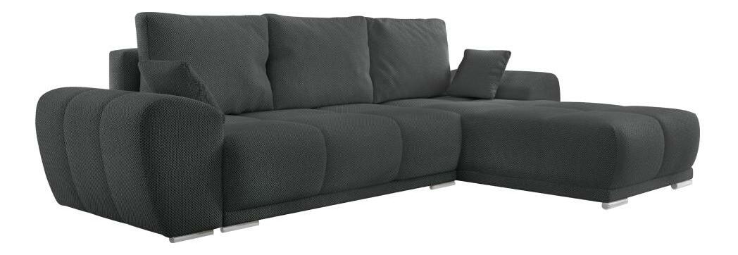 Rohová sedací souprava Kermit (tmavě šedá)