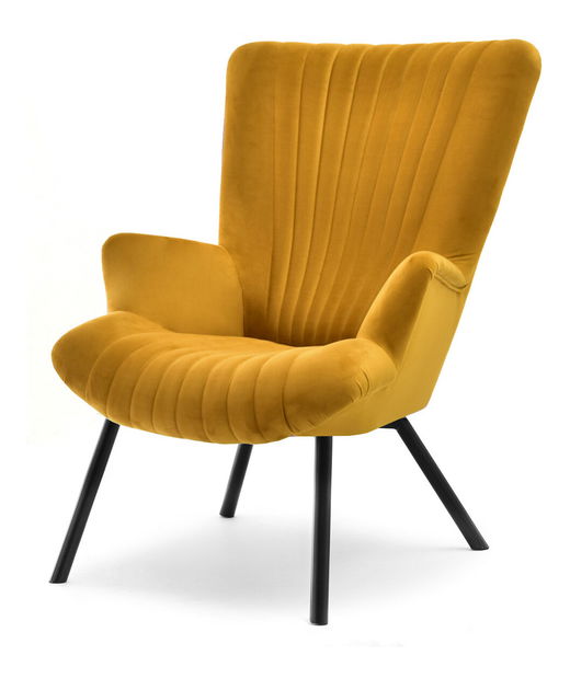 Designové křeslo Lanzaris (zlatá)