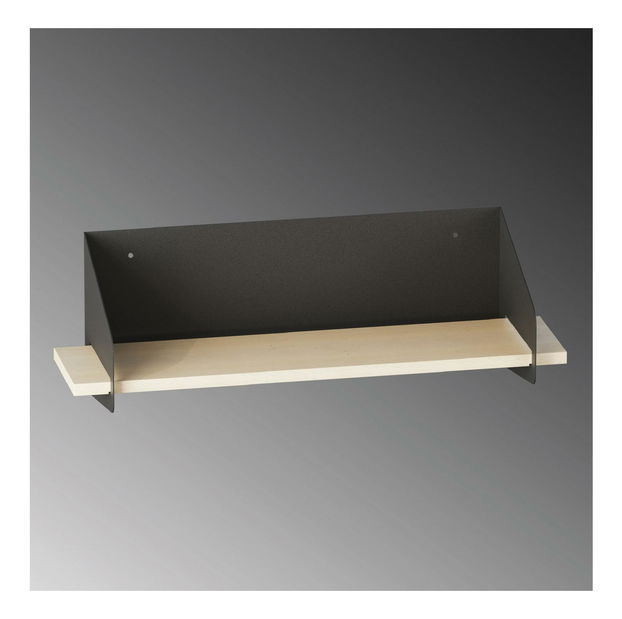 Nástěnná police Longoan 1 (černá)