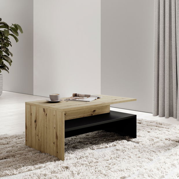 Konferenční stolek Barly CBM99 (dub artisan + černá matná)
