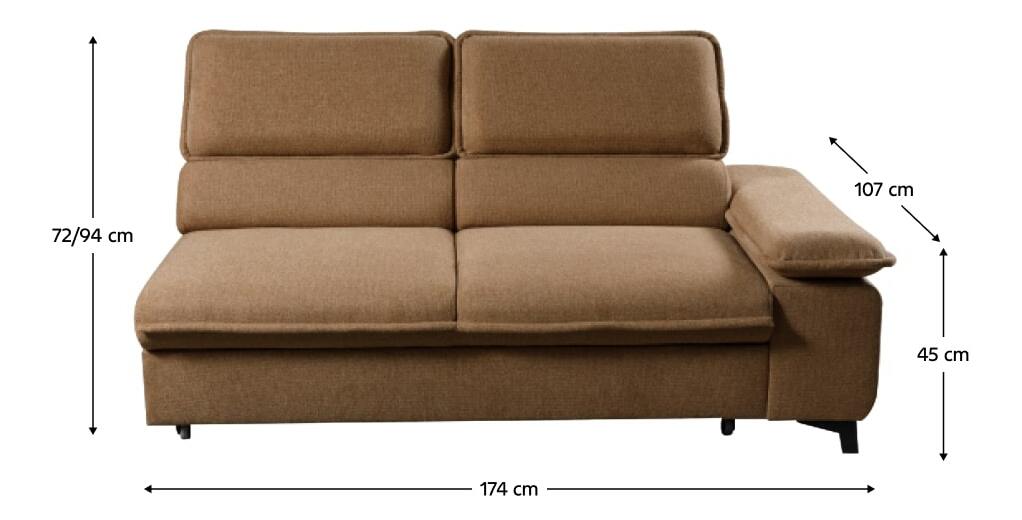 2-sed s opěrkou a s rozkladem Monky (matana 08) (P) *bazar