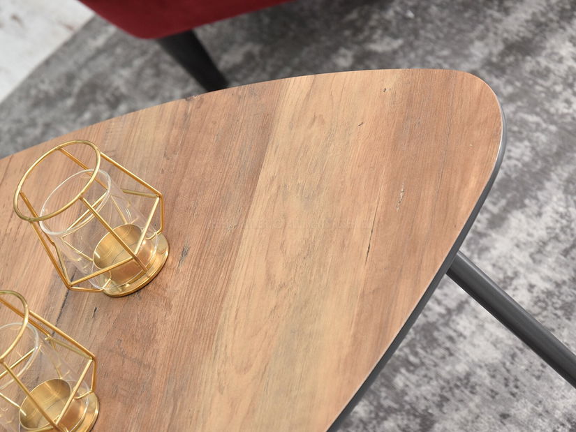 Konferenční stolek Petal Zest Xl (bílá + černá)