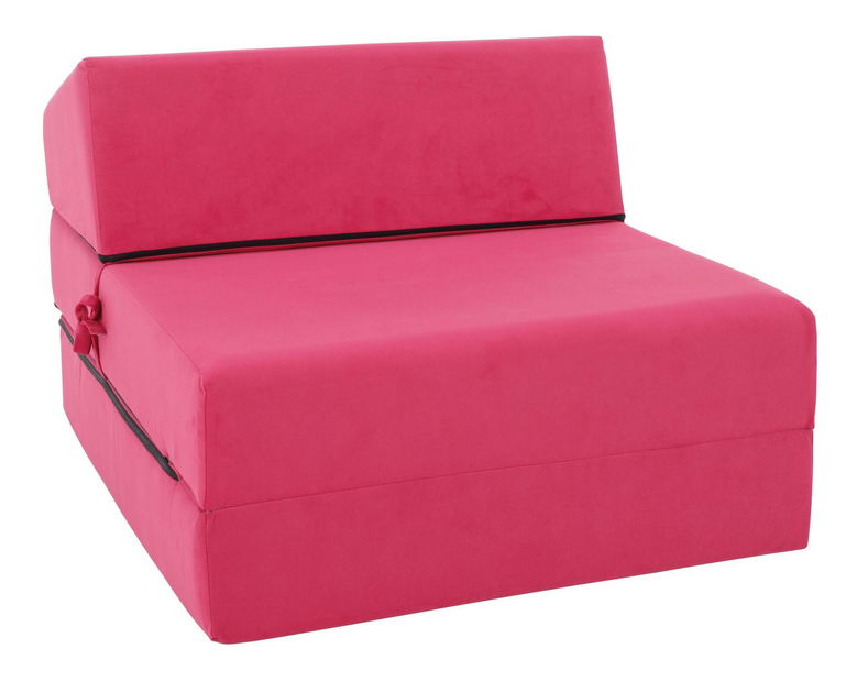 Rozkládací křeslo Plantearan (tmavě růžová)