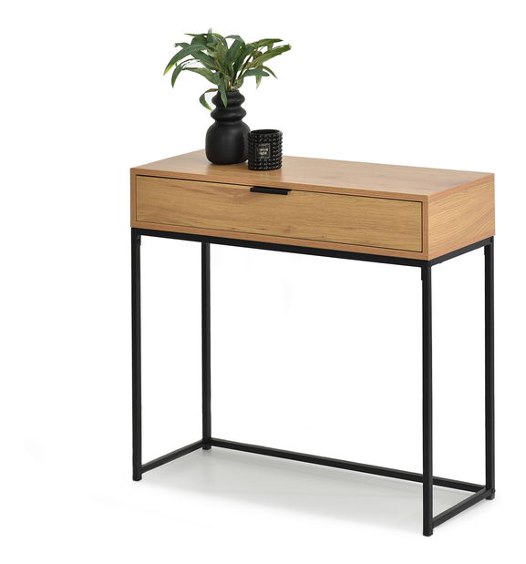 Konzolový stolek Norma M (dub + černá)