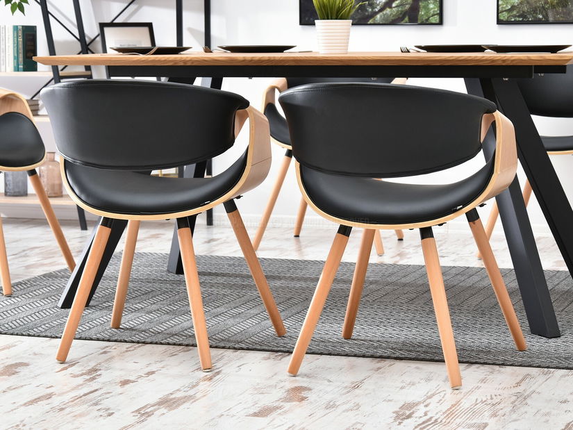 Židle Bjorn K (dub černý + dub)