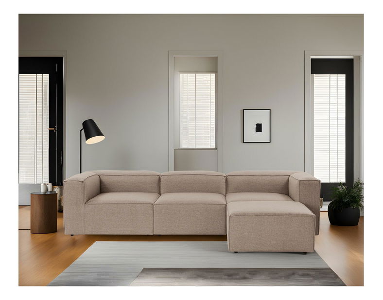 Rohová sedačka Forewona (hnědá)