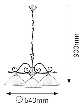 Závěsné svítidlo Dorothea 7773 (matná černá + rýžové kamenné sklo)