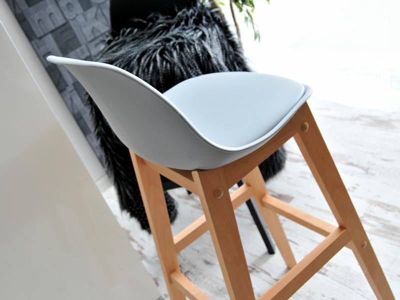 Židle Evan (šedá + buk)