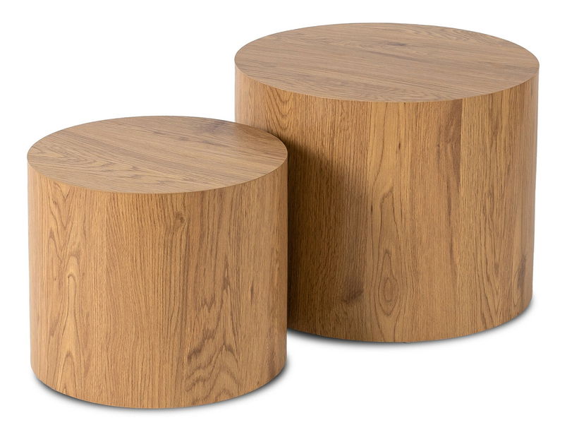 Set 2 ks konferenčních stolků Liloo (dub)