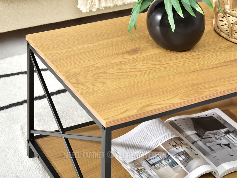 Konferenční stolek Jukky Stol (dub + černá)