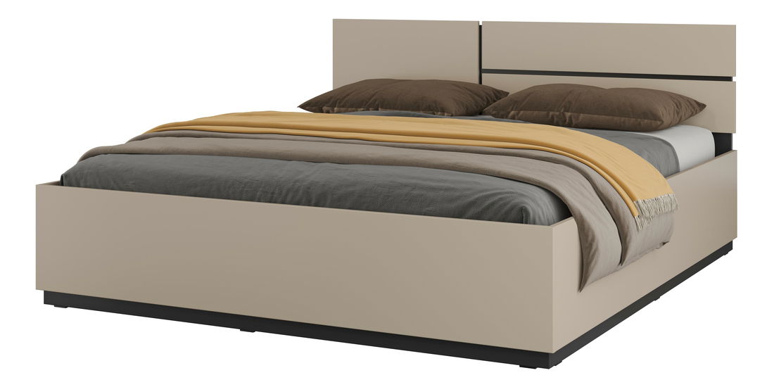 Manželská postel 180 cm Crossroad S32 (congo + černá)