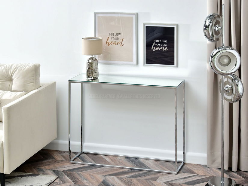 Konzolový stolek Bella Kons (chromová)