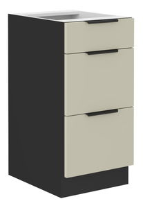 Dolní kuchyňská skříňka Aaron 40 D 3S BB PREMIUM BOX