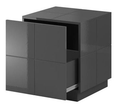 Noční stolek Rojan (grafit lesklá)