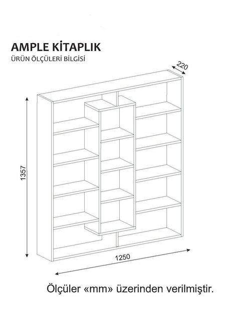 Regál Apple (wenge + krémová)