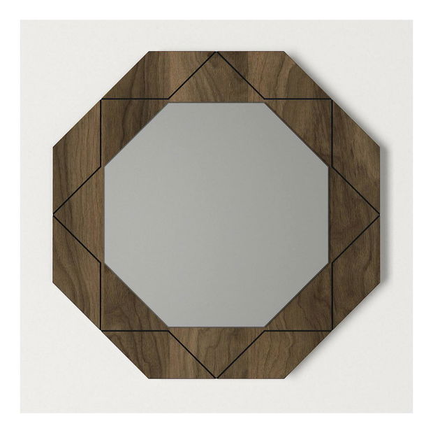 Dekorativní zrcadlo Minulo (ořech)