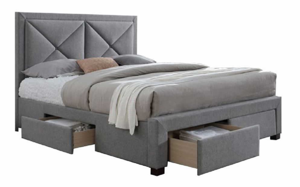 Manželská postel 160 cm Grupo (s roštem a úl. Prostorem)