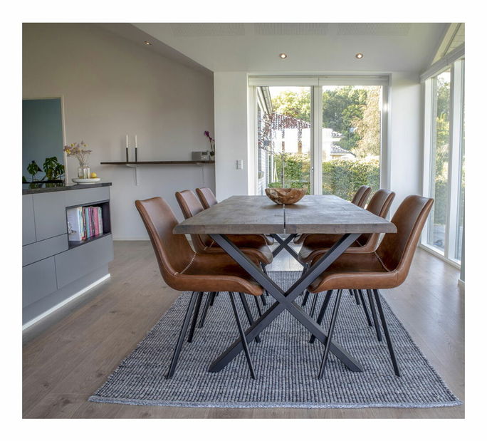 Jídelní stůl Tvameria 9 (tmavě hnědá)