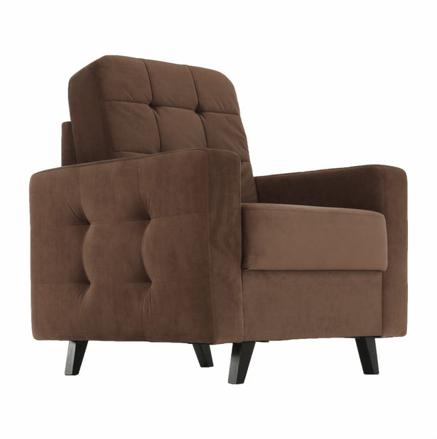 Relaxační křeslo Merina (hnědá + wenge)