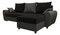 Rohová sedací souprava Fleur L (černá + šedá) (P)