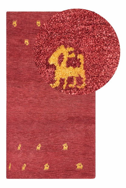 Koberec 80 x 150 cm Yarza (červená)