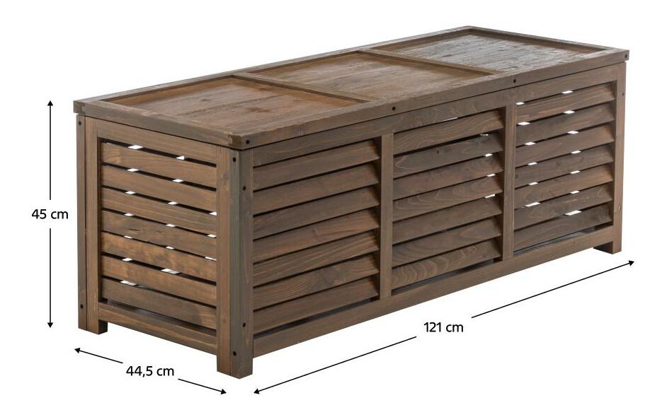 Zahradní úložný box Lada (hnědá)