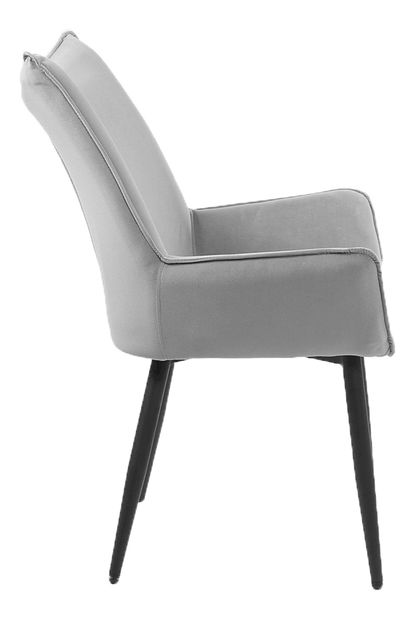 Jídelní křeslo Chromit (šedá + černá)