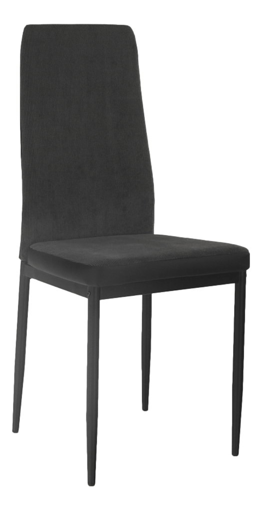 Jídelní židle Enrico (tmavě šedá + černá)