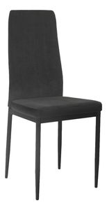 Jídelní židle Enrico (tmavě šedá + černá)