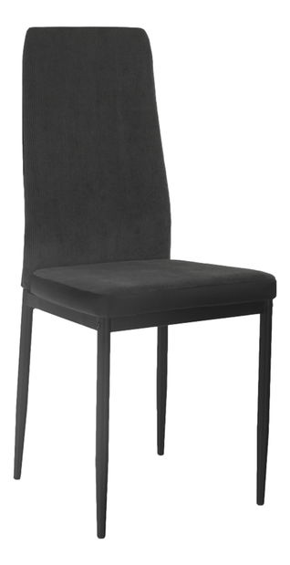 Jídelní židle Enrico (tmavě šedá + černá)