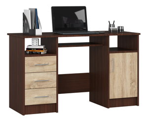 PC stolek Asegura (wenge + dub sonoma)