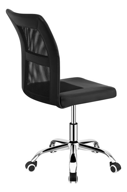 Kancelářská židle Indi (černá + chrom)