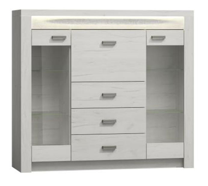 Vitrína Inneas 08 (jasan bílý)