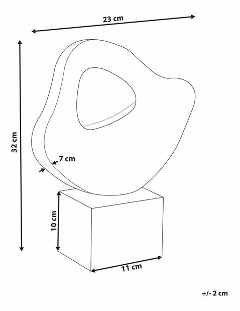 Dekorace Kavza (bílá)