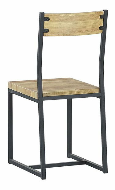 Jídelní set FLAXON (světlé dřevo + černá) (pro 4 osoby)